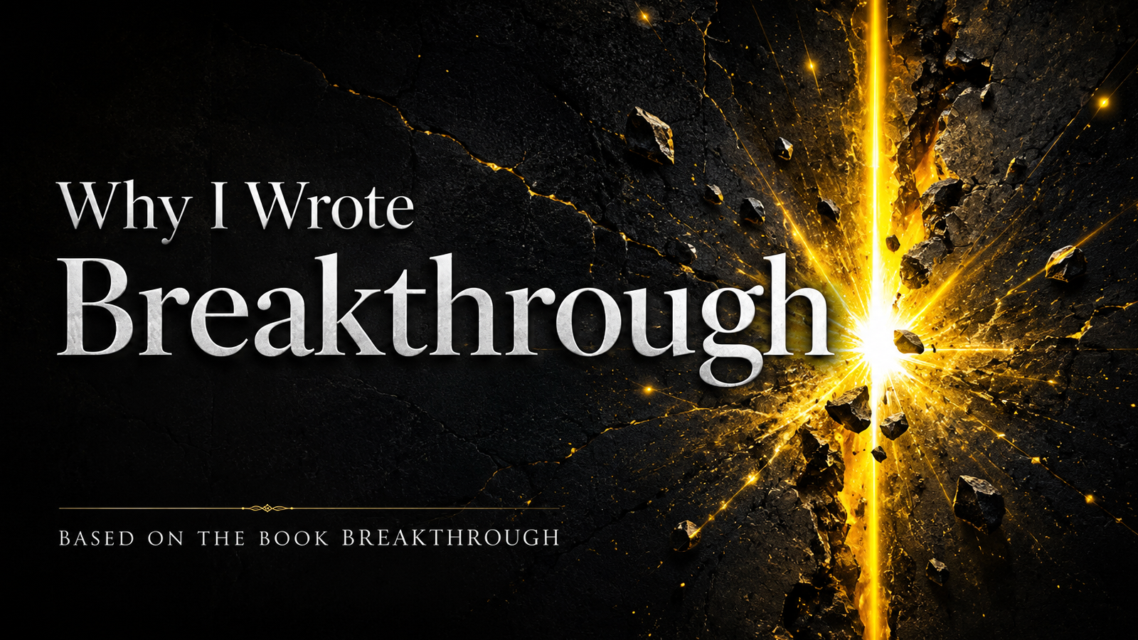 Journal article: Why I Wrote Breakthrough