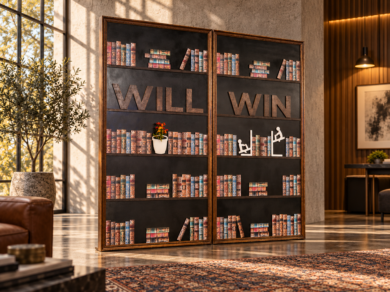 Full-Size Faux Bookshelf